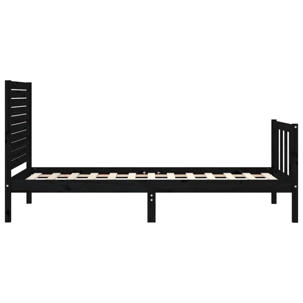 Sengeramme med hodegavl svart small single heltre