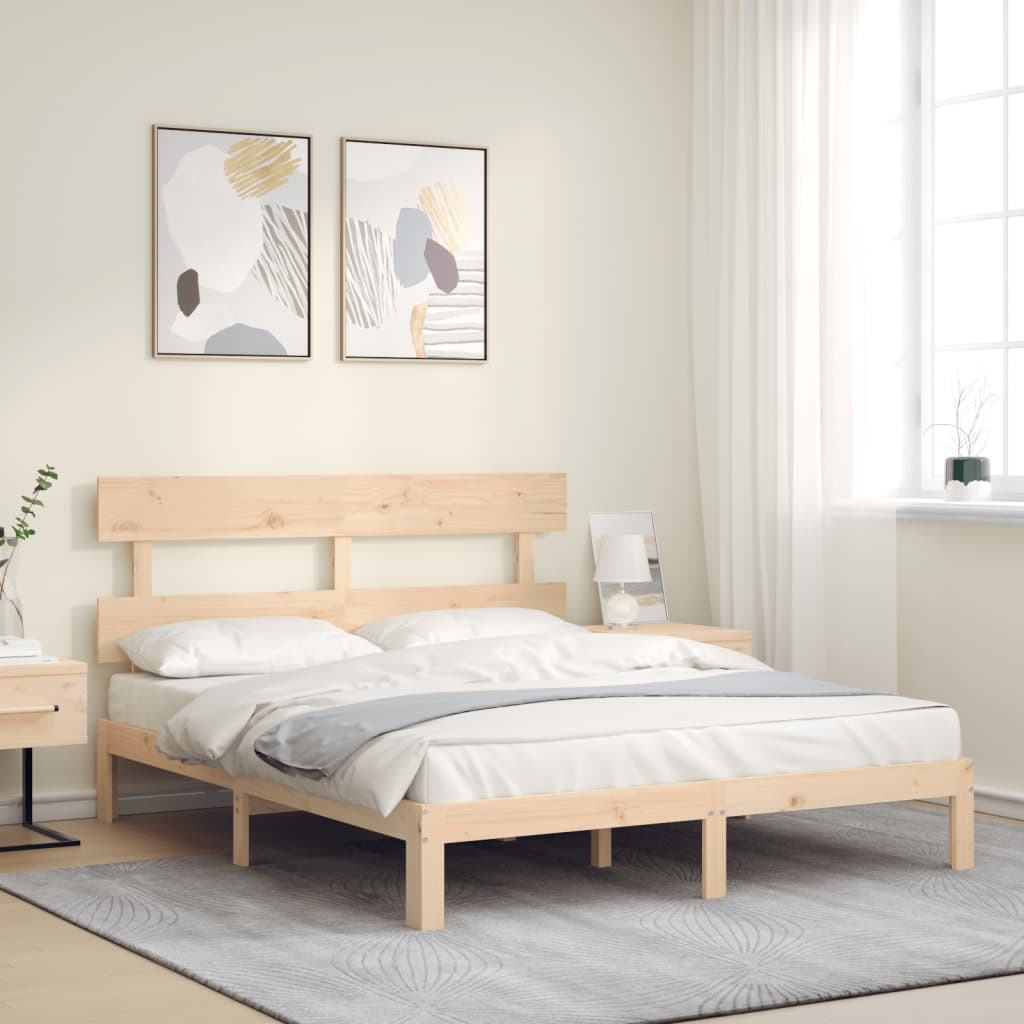 Sengeramme med hodegavl King Size heltre