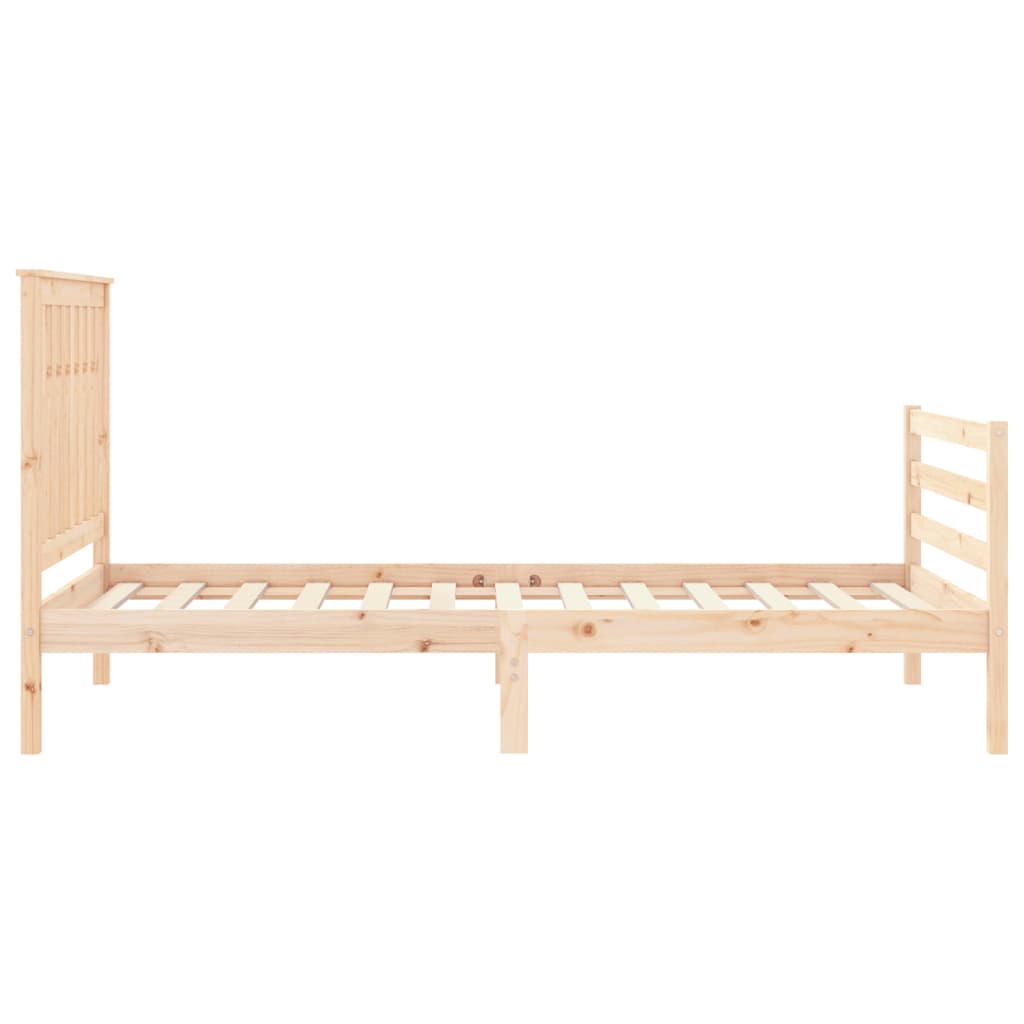 Sengeramme med hodegavl 100x200 cm heltre