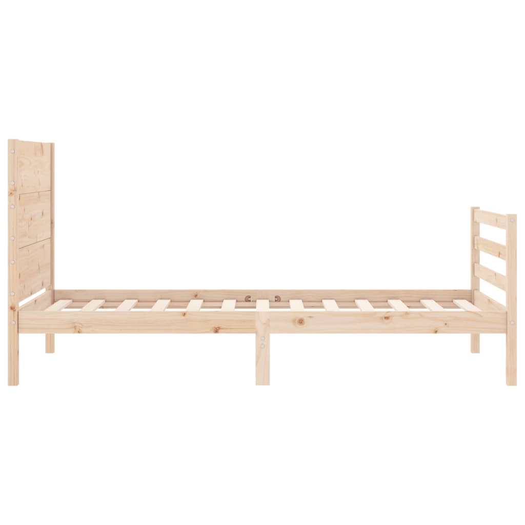 Sengeramme med hodegavl 100x200 cm heltre