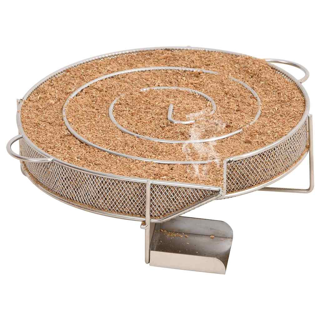 Ovnsrøyker med kaldrøykgenerator galvanisert stål vidaXL