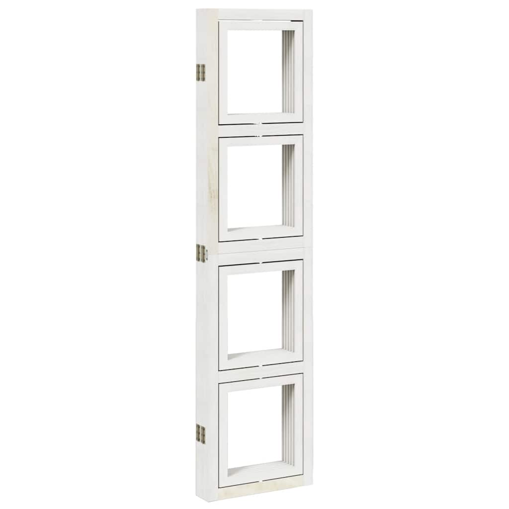 Romdeler 5 paneler hvit heltre keisertre