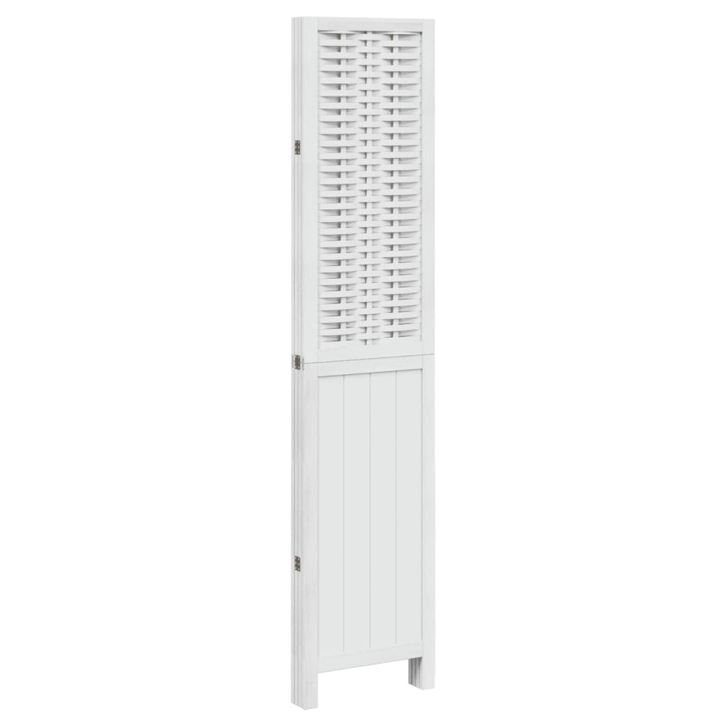Romdeler 4 paneler hvit heltre keisertre