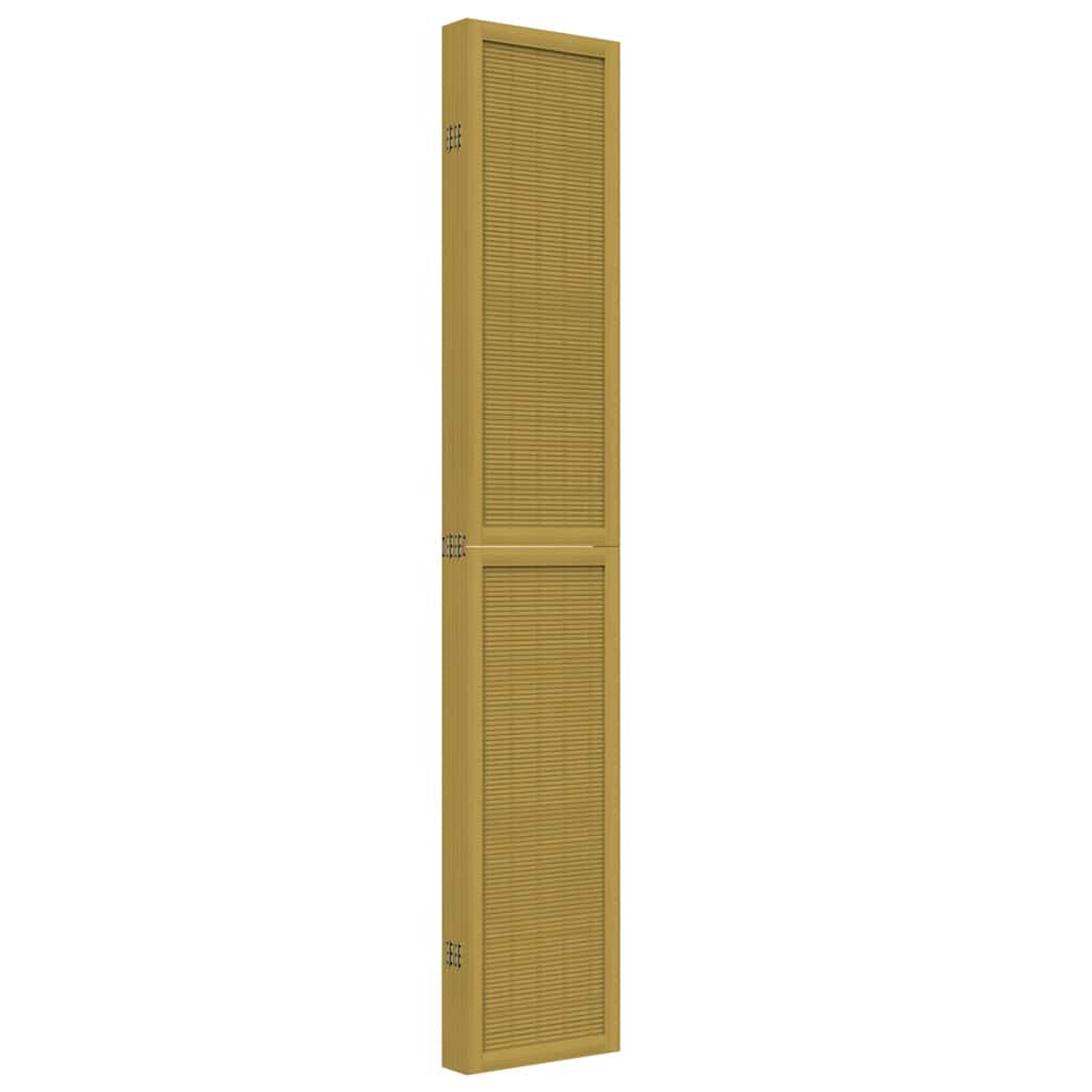 Romdeler 6 paneler brun heltre keisertre vidaXL