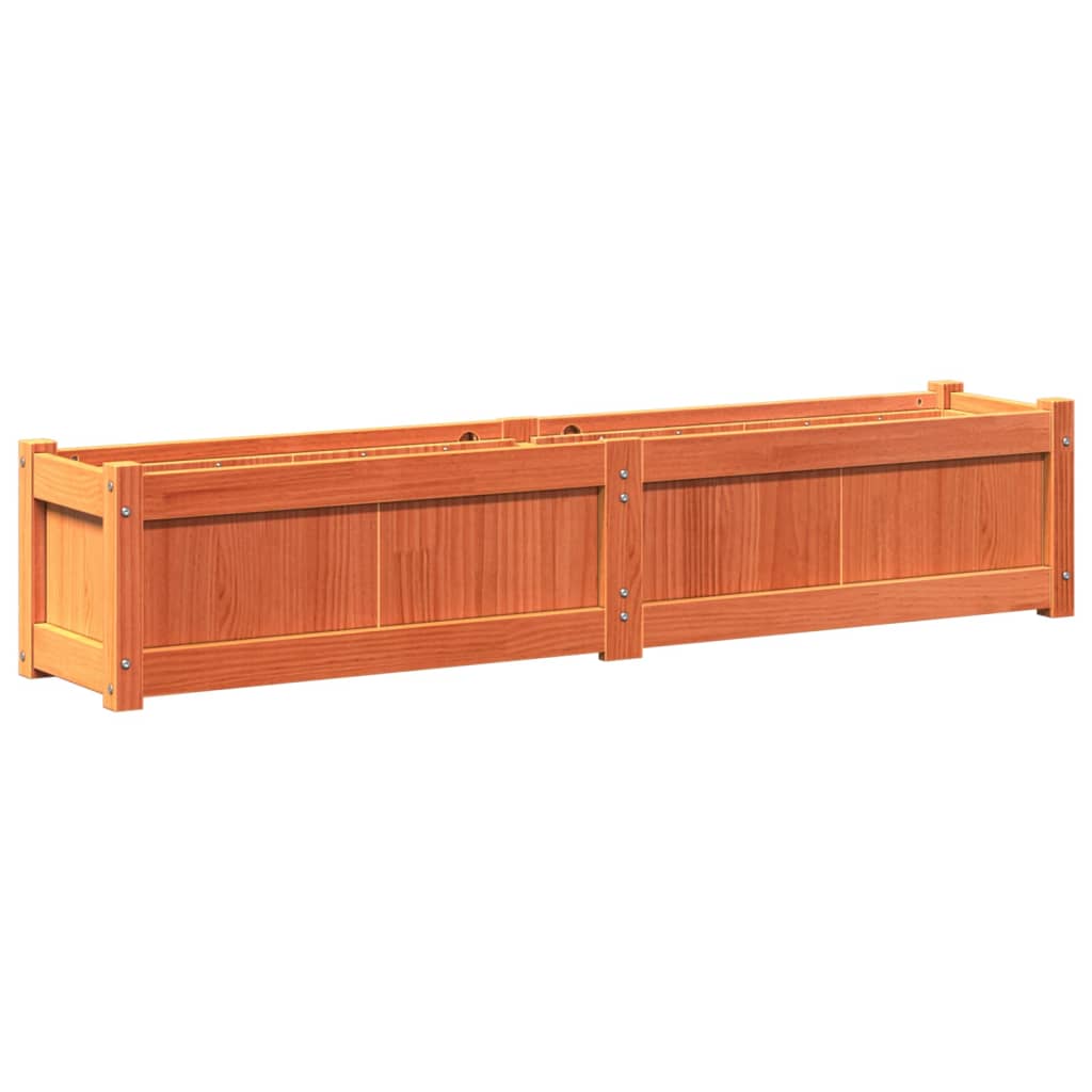 Hageplantekasse voksbrun 150x31x31 cm heltre furu
