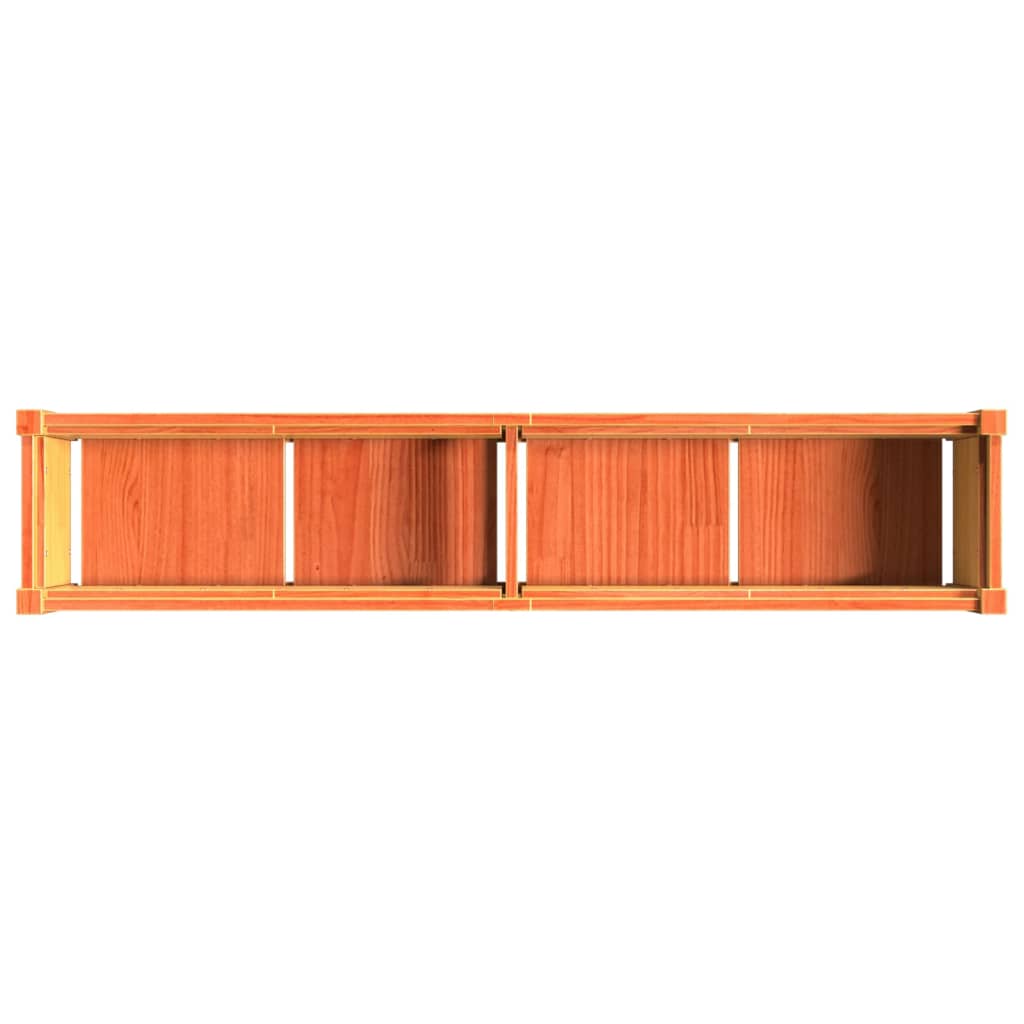 Plantekasser 2 stk brun heltre furu