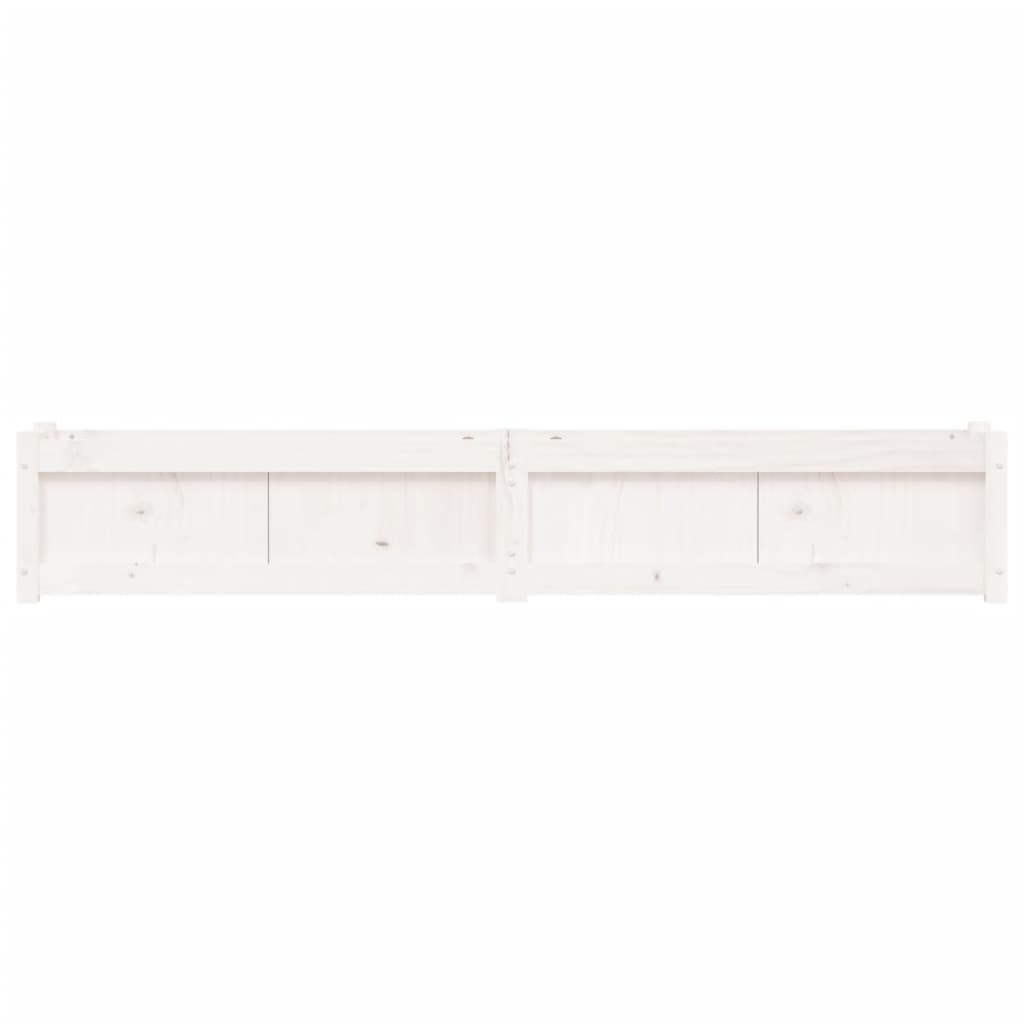 Hageplantekasse hvit 180x31x31 cm heltre furu