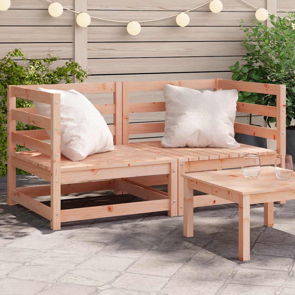 Hagesofaer for hjørne 2 stk 70x70x67 cm heltre douglasgran vidaXL