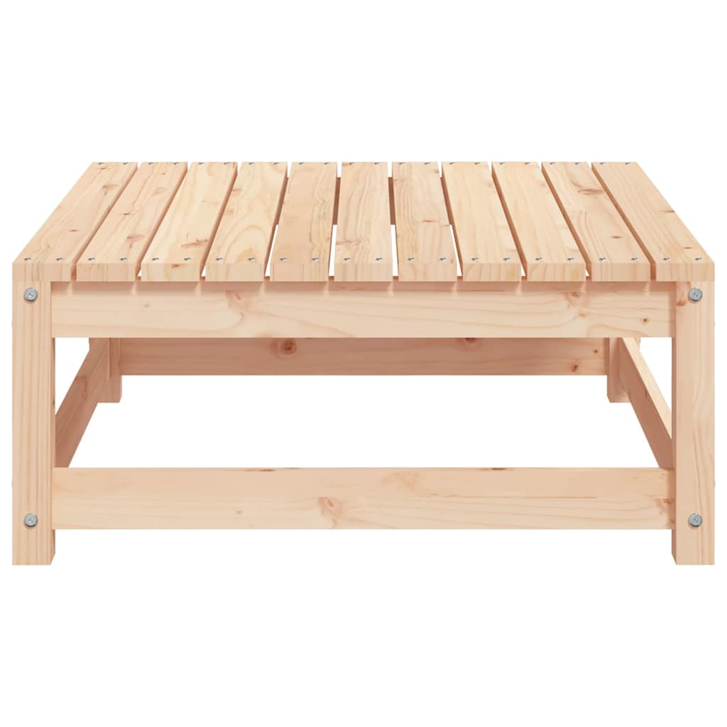 Fotskammel til hage 70x70x30 cm heltre furu