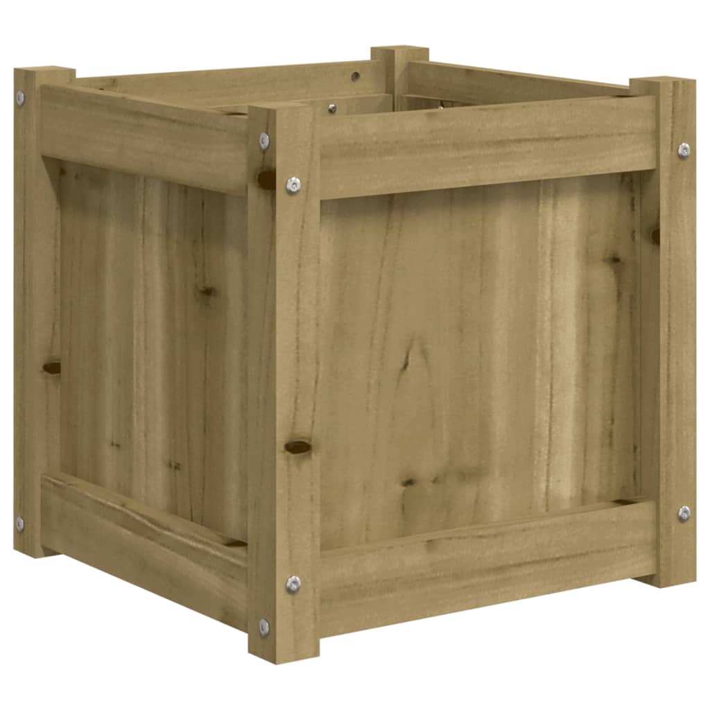 Blomsterkasse 40x40x40 cm impregnert furu