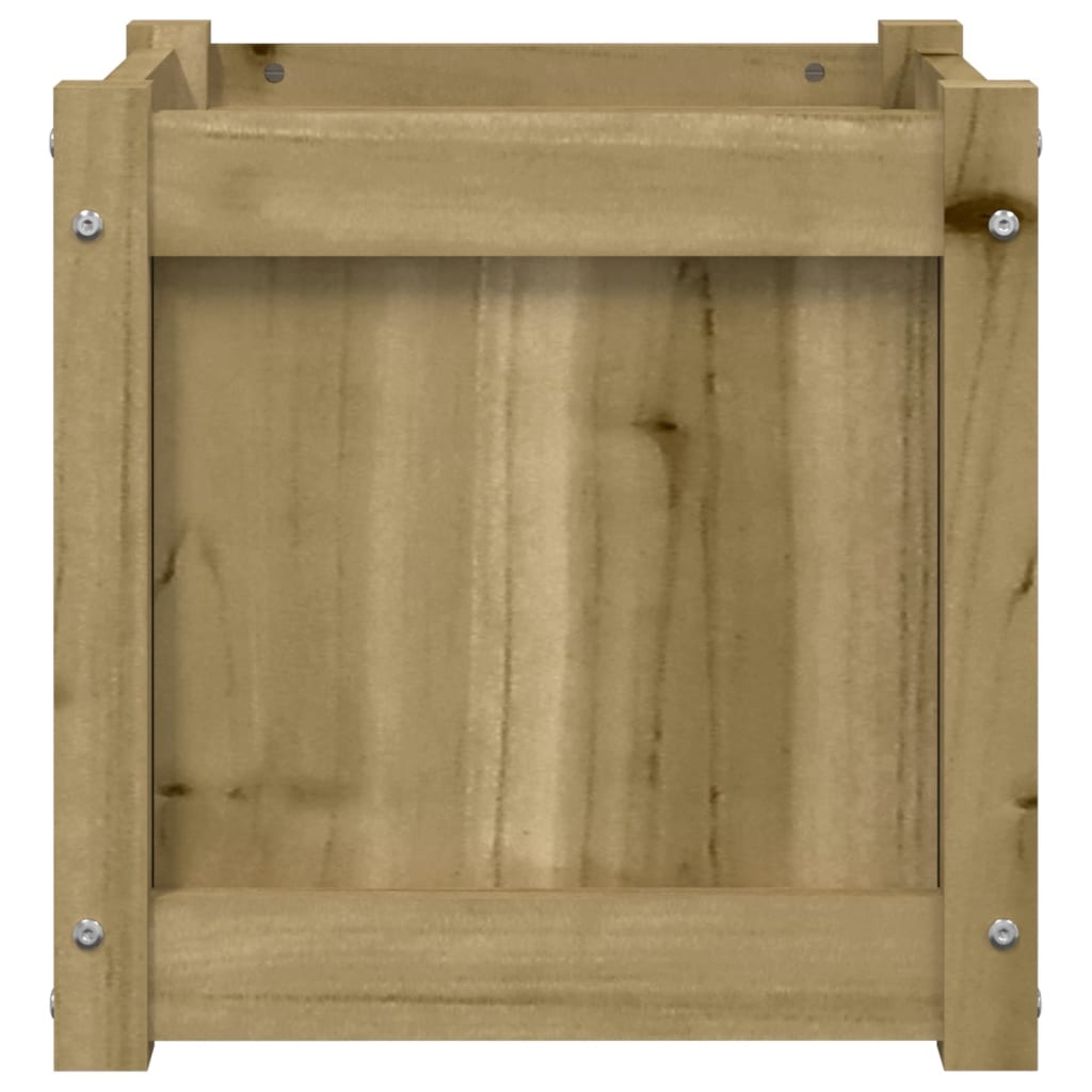 Blomsterkasse 40x40x40 cm impregnert furu