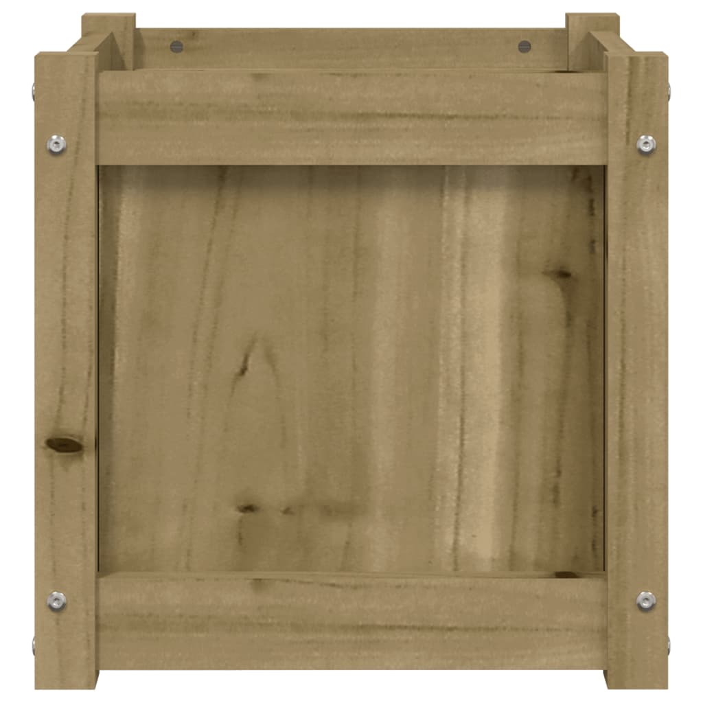 Blomsterkasse 40x40x40 cm impregnert furu