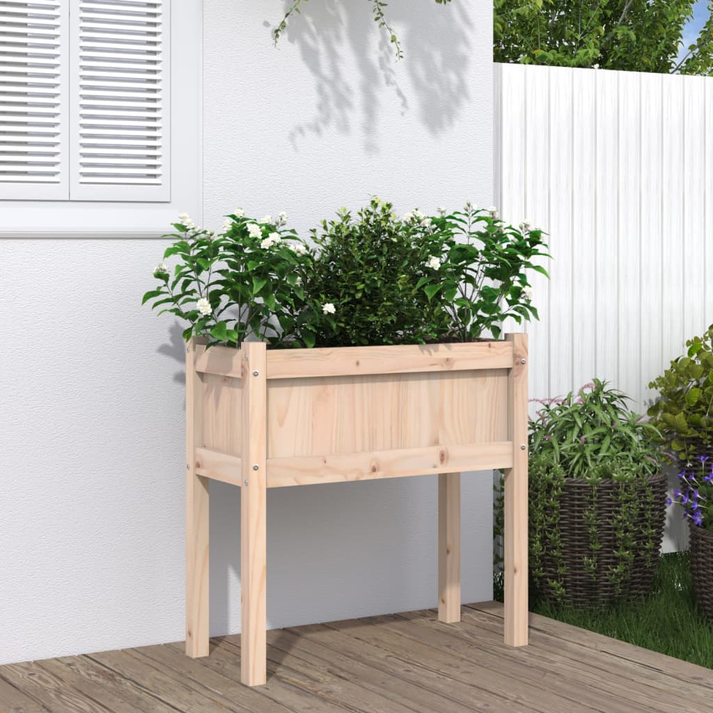 Hageplantekasse med ben 70x31x70 cm heltre furu