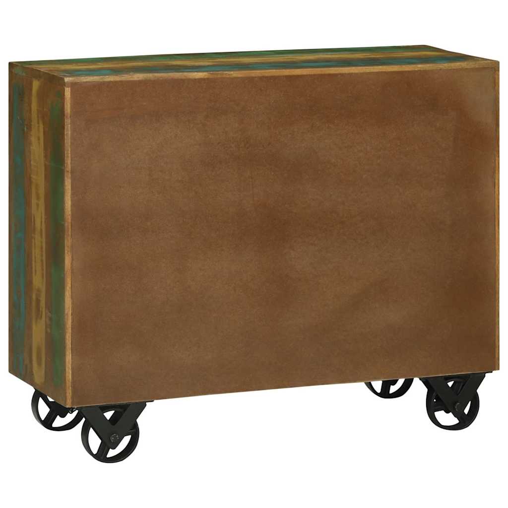 Serviesskap med skuff Brun 80 x 30 x 65 cm Massiv Reclaim Tre
