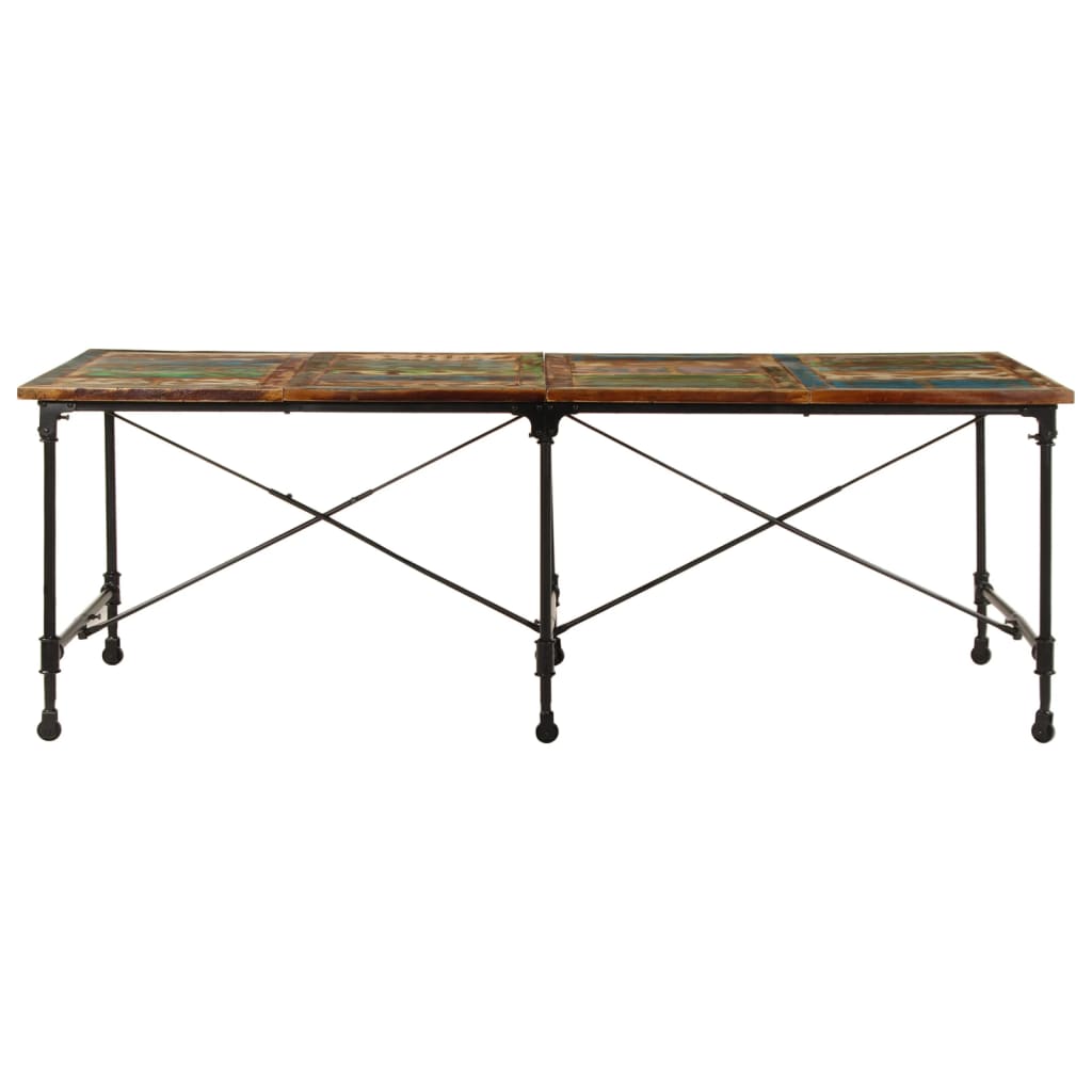 Spisebord 220x90x77 cm gjenvunnet heltre