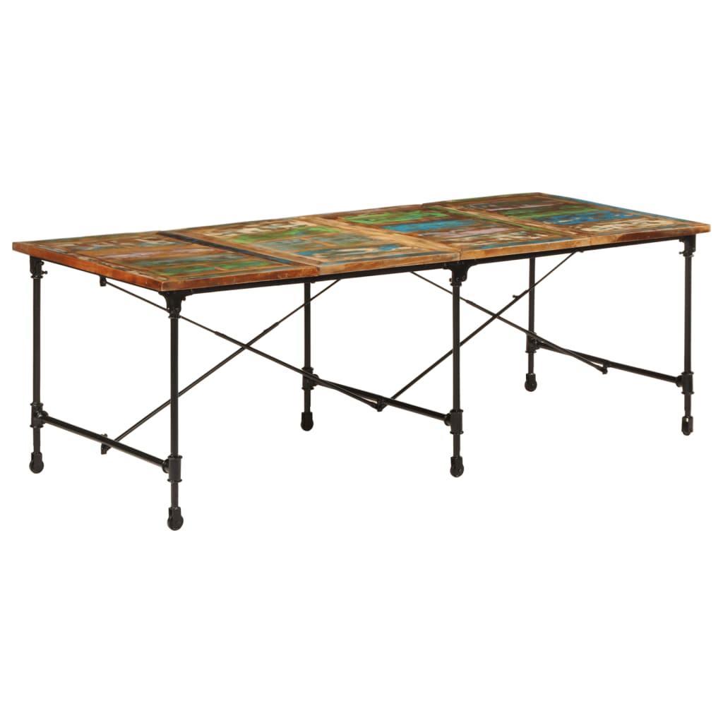 Spisebord 220x90x77 cm gjenvunnet heltre