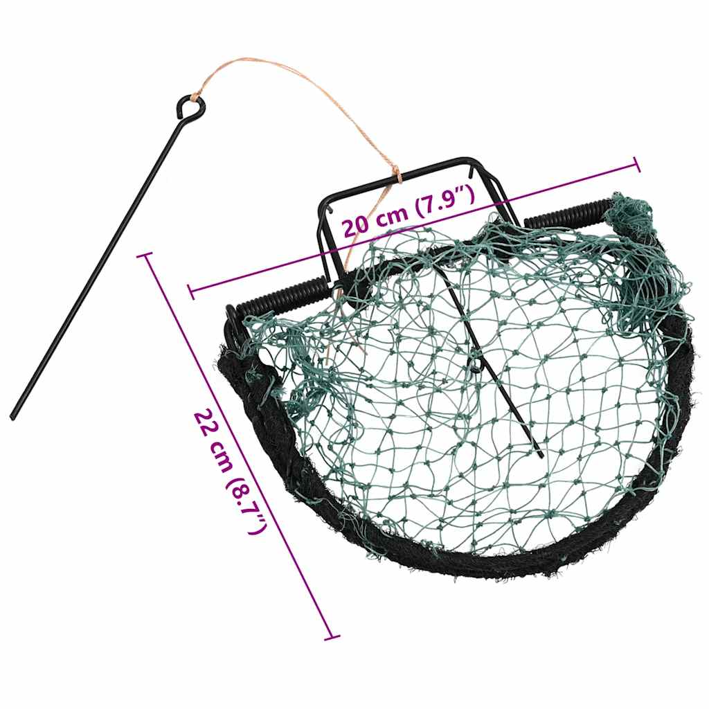 Fuglefelle grønn 20 cm stål