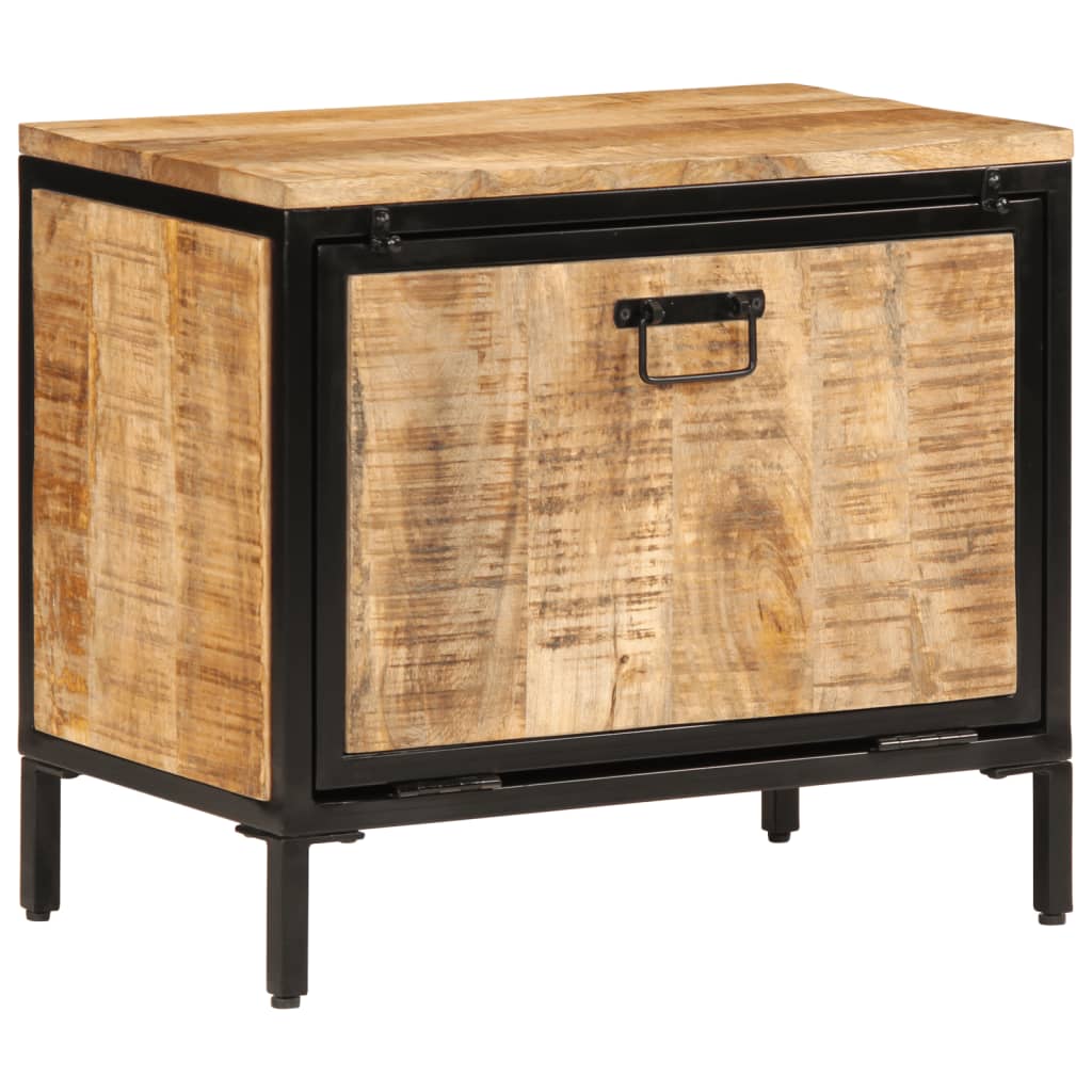 Skoskap 60x35x53 cm grovt heltre mangotre