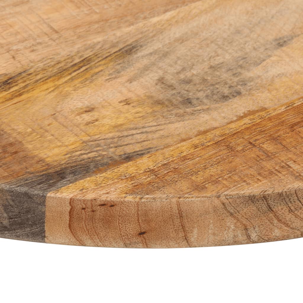 Bordplate Ø 50x3,8 cm rund grovt heltre mango
