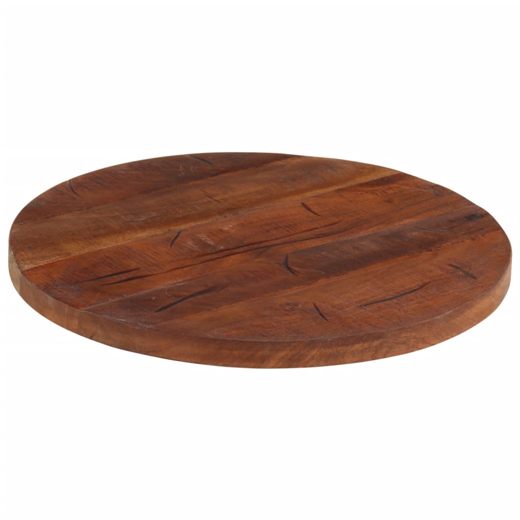 Bordplate Ø 50x2,5 cm rund gjenvunnet heltre