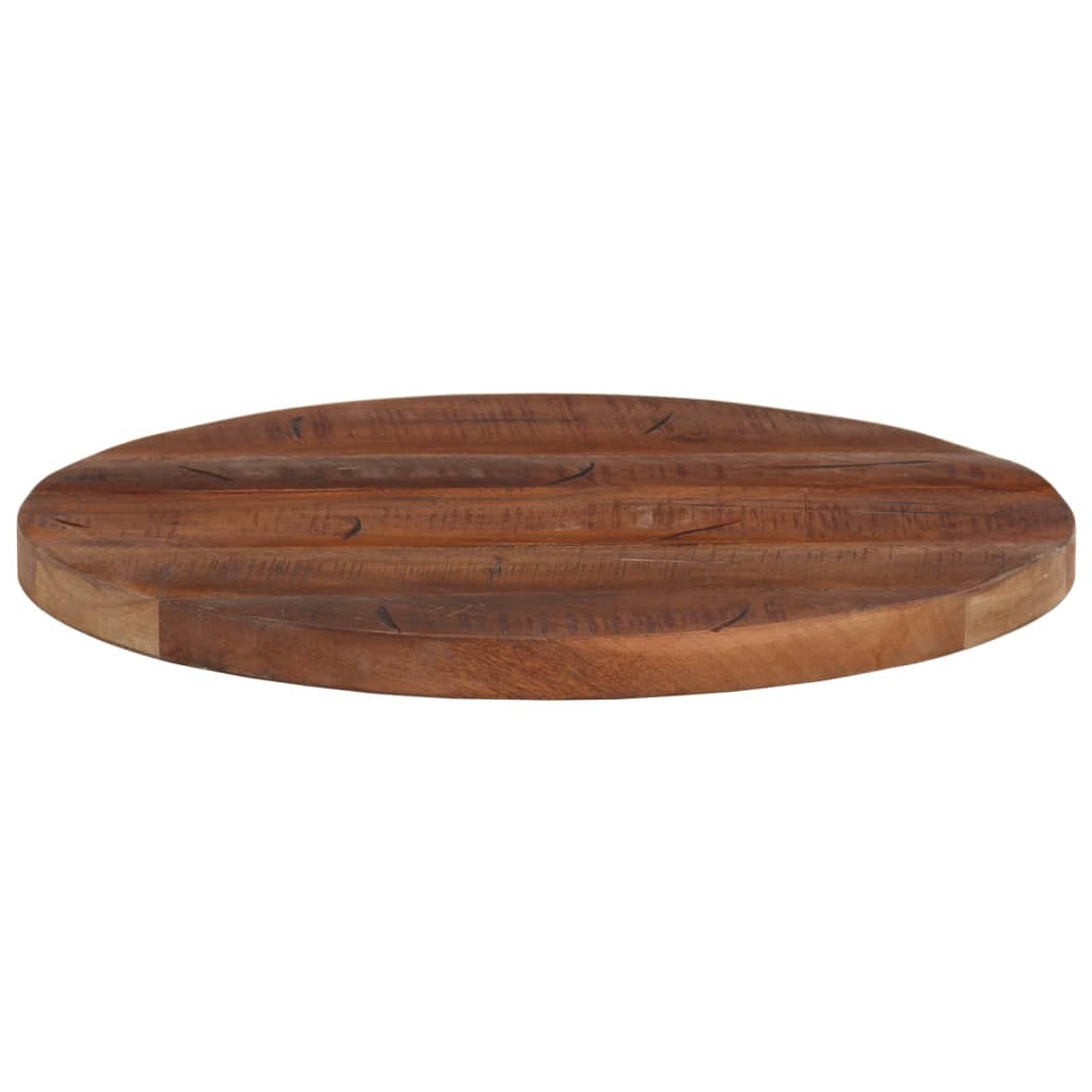 Bordplate Ø 50x2,5 cm rund gjenvunnet heltre