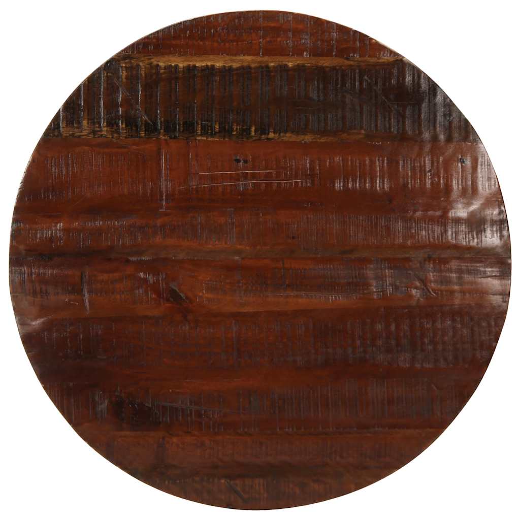 Bordplate Ø 90x3,8 cm rund gjenvunnet heltre