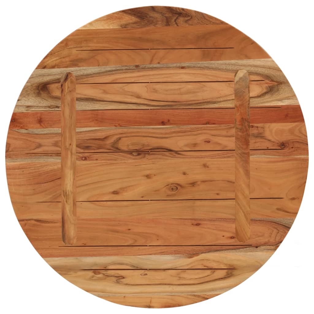 Bordplate Ø70x2,5 cm rund heltre akasie