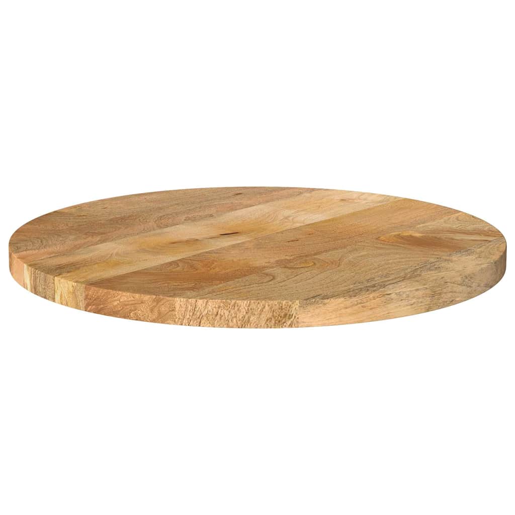 Bordplate Ø 40x2,5 cm rund heltre mango vidaXL