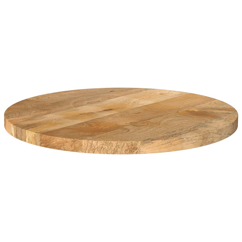 Bordplate Ø 50x3,8 cm rund heltre mango vidaXL