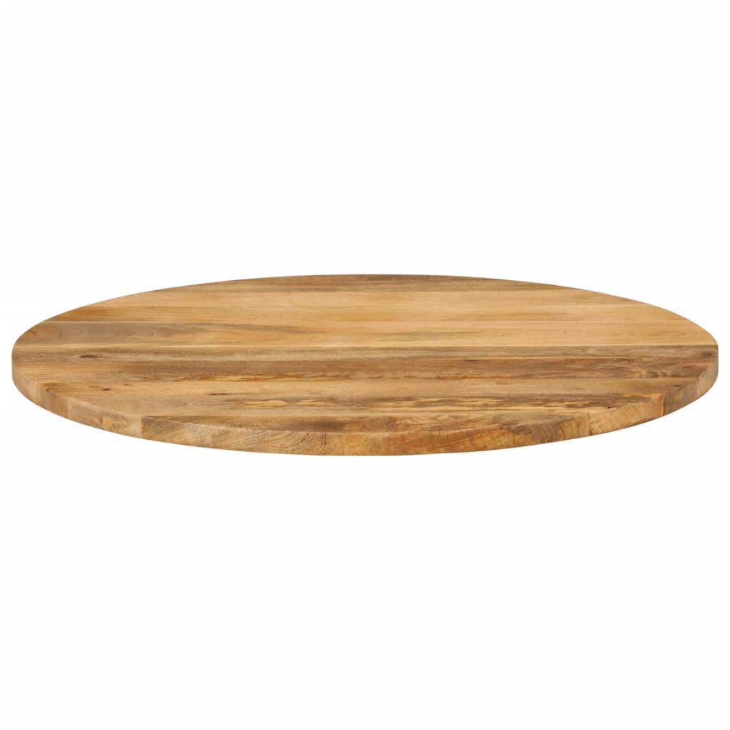 Bordplate Ø 90x2,5 cm rund heltre mango vidaXL