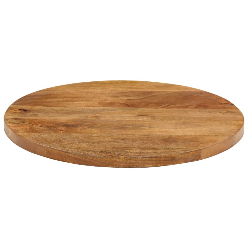 Bordplate Ø 60x2,5 cm rund heltre mango vidaXL