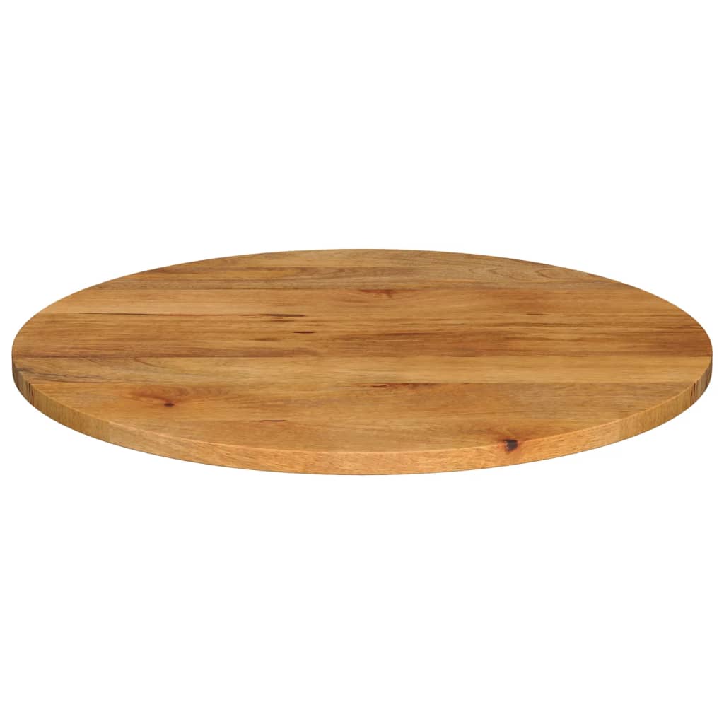 Bordplate Ø 70x3,8 cm rund heltre mango vidaXL