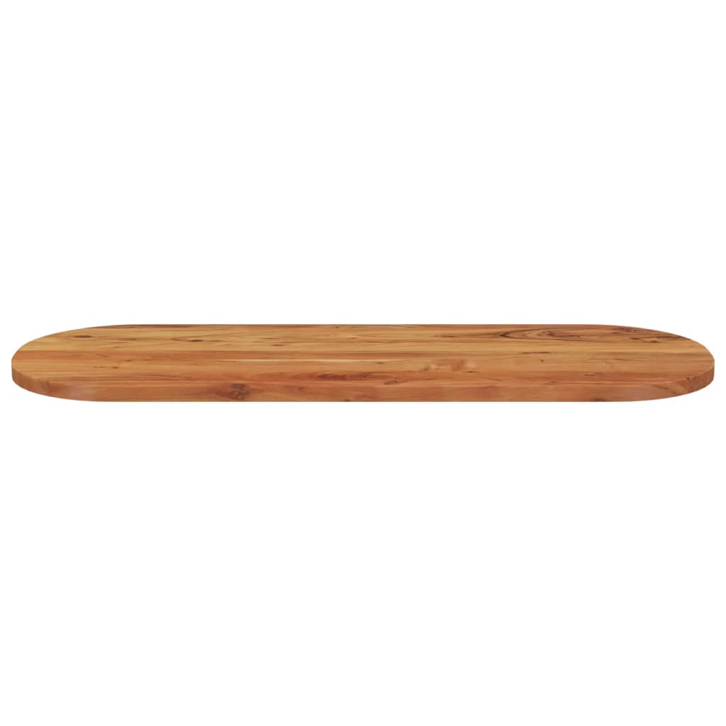 Bordplate 110x40x2,5 cm oval heltre akasie