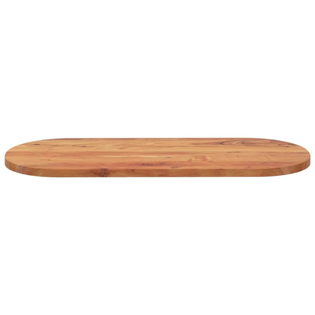 Bordplate 140x60x2,5 cm oval heltre akasie vidaXL