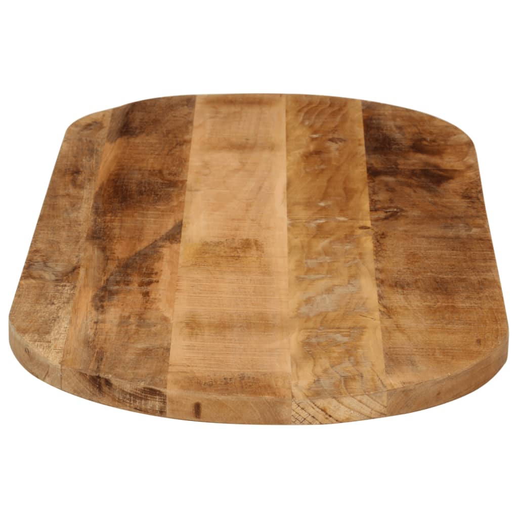 Bordplate 140x50x2,5 cm oval grovt heltre mangotre