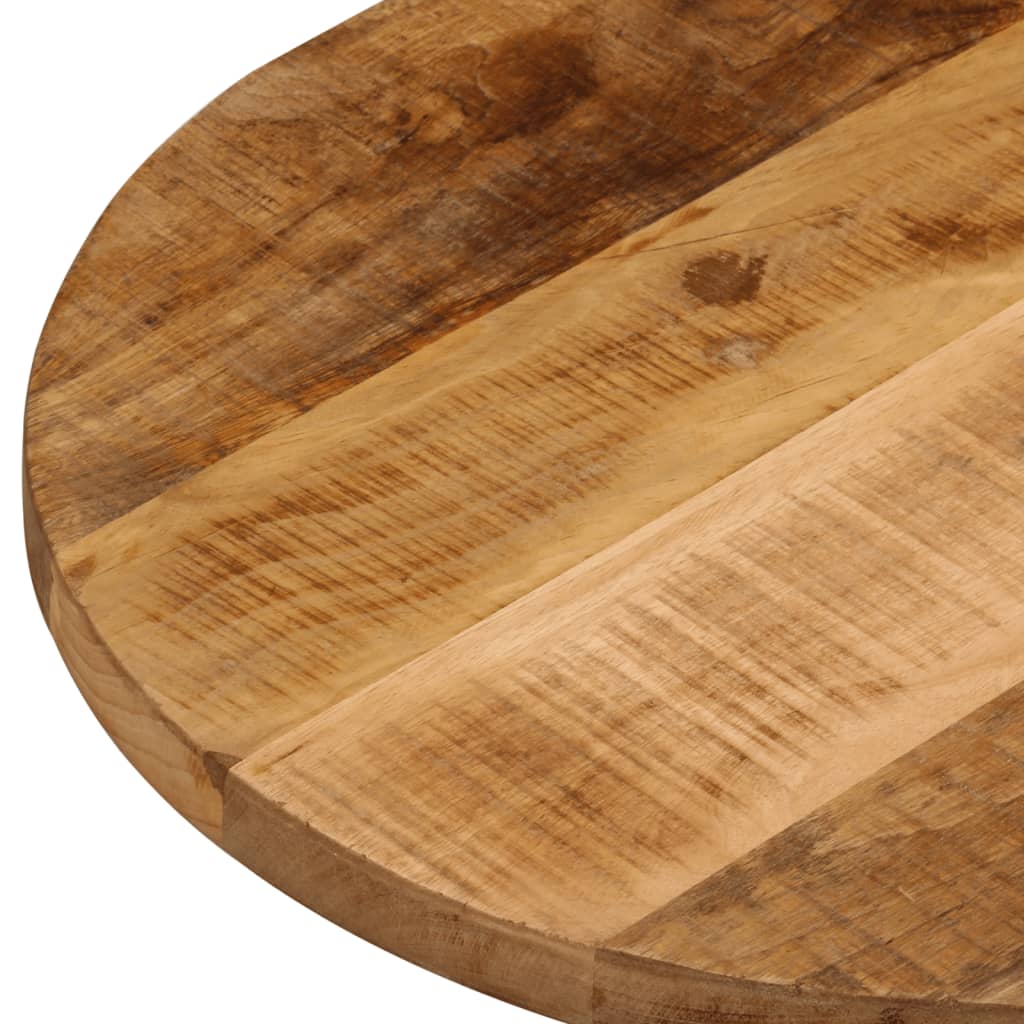 Bordplate 140x50x3,8 cm oval grovt heltre mangotre
