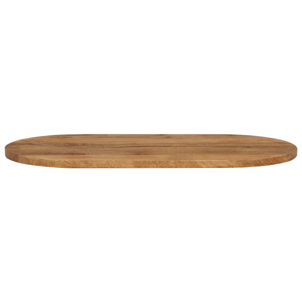 Bordplate 100x50x2,5 cm oval heltre mango vidaXL