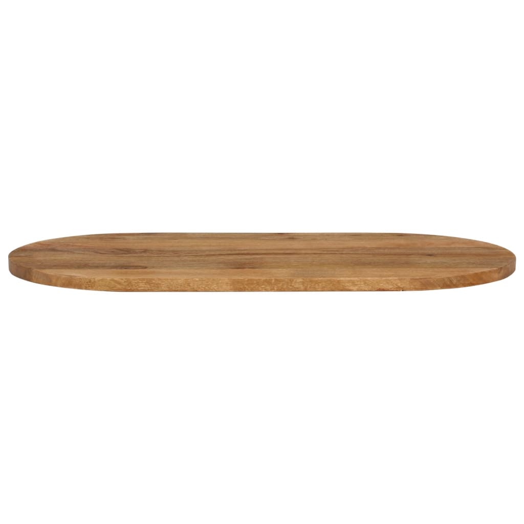 Bordplate 110x50x2,5 cm oval heltre mango vidaXL