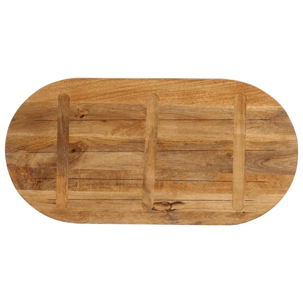 Bordplate 120x60x3,8 cm oval heltre mango