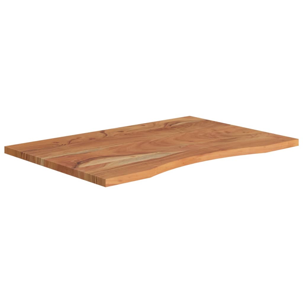 Skrivebordsplate 100x60x2,5 cm rektangulær heltre akasie