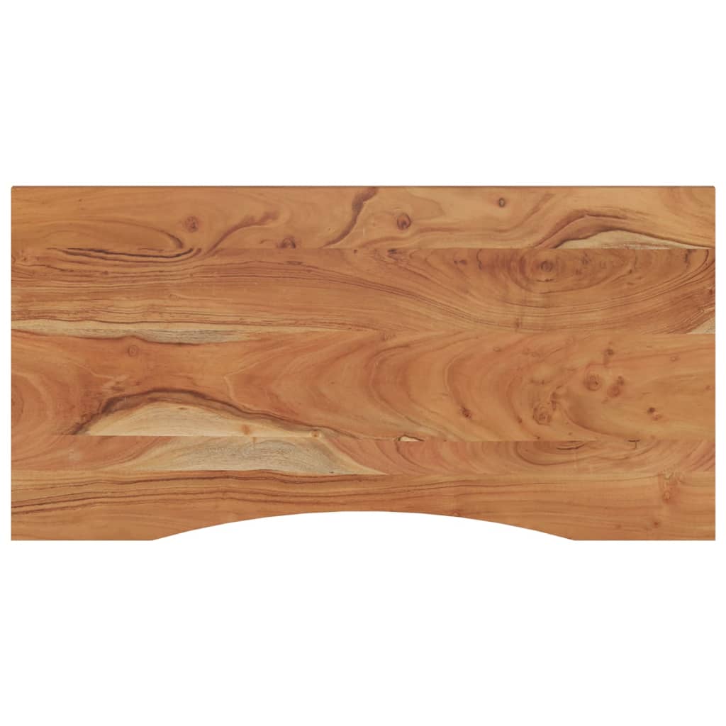 Skrivebordsplate 110x60x2,5 cm rektangulær heltre akasie