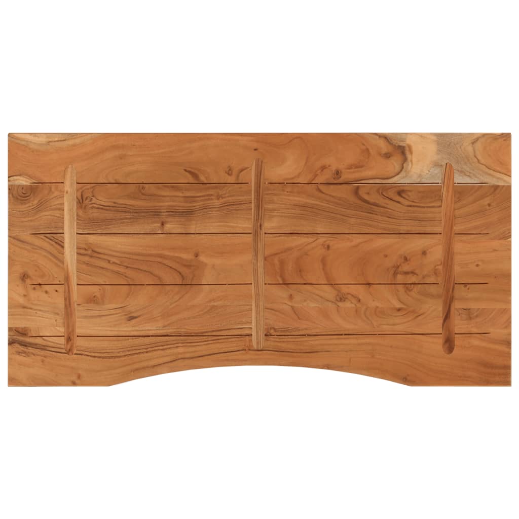 Skrivebordsplate 110x60x2,5 cm rektangulær heltre akasie