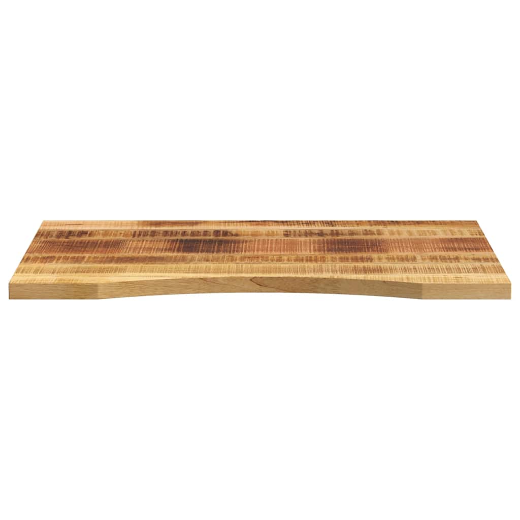 Skrivebordsplate med kurve 80x50x2,5 cm heltre grovt mangotre