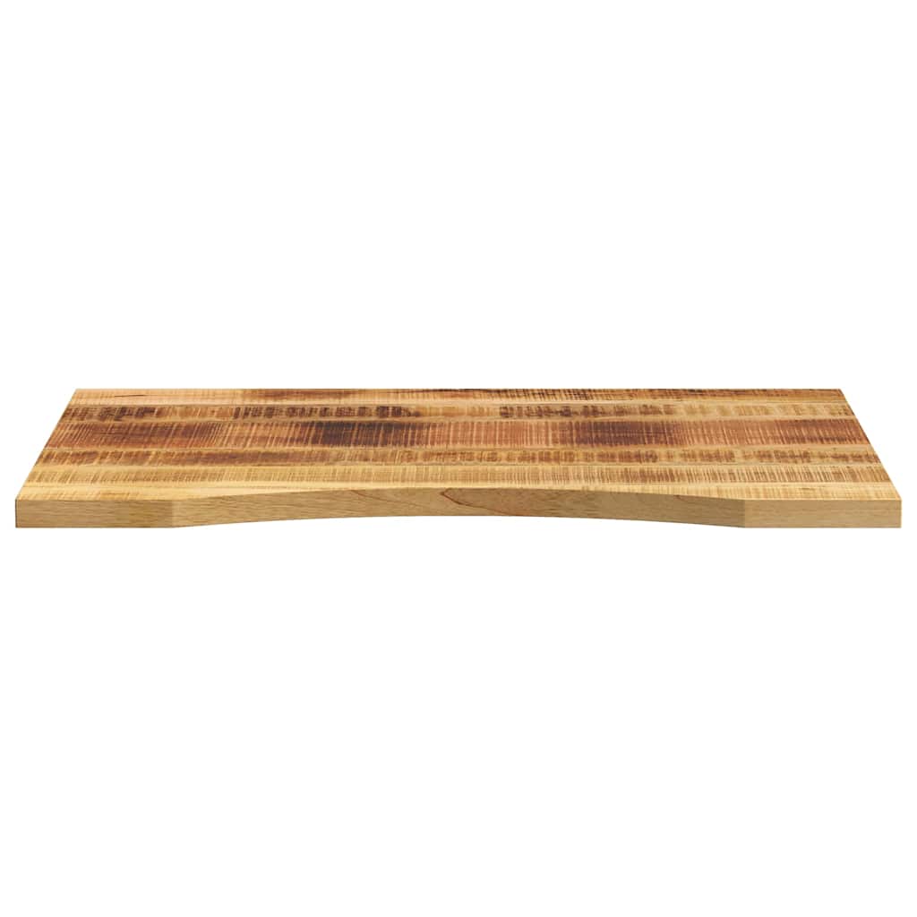 Skrivebordsplate med kurve 100x50x2,5 cm heltre grovt mangotre
