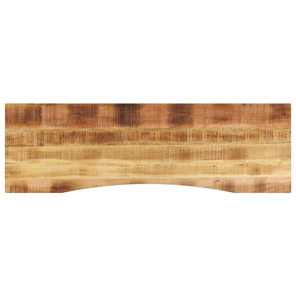 Skrivebordsplate med kurve 160x50x2,5 cm heltre grovt mangotre