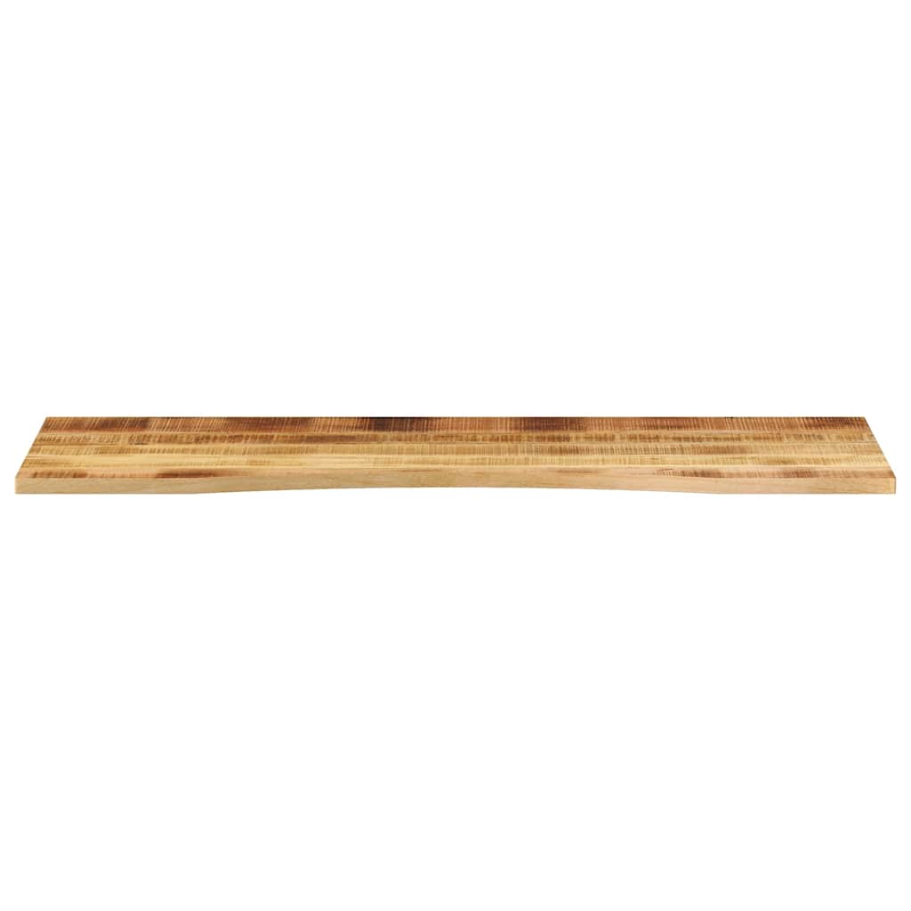 Skrivebordsplate med kurve 160x50x2,5 cm heltre grovt mangotre
