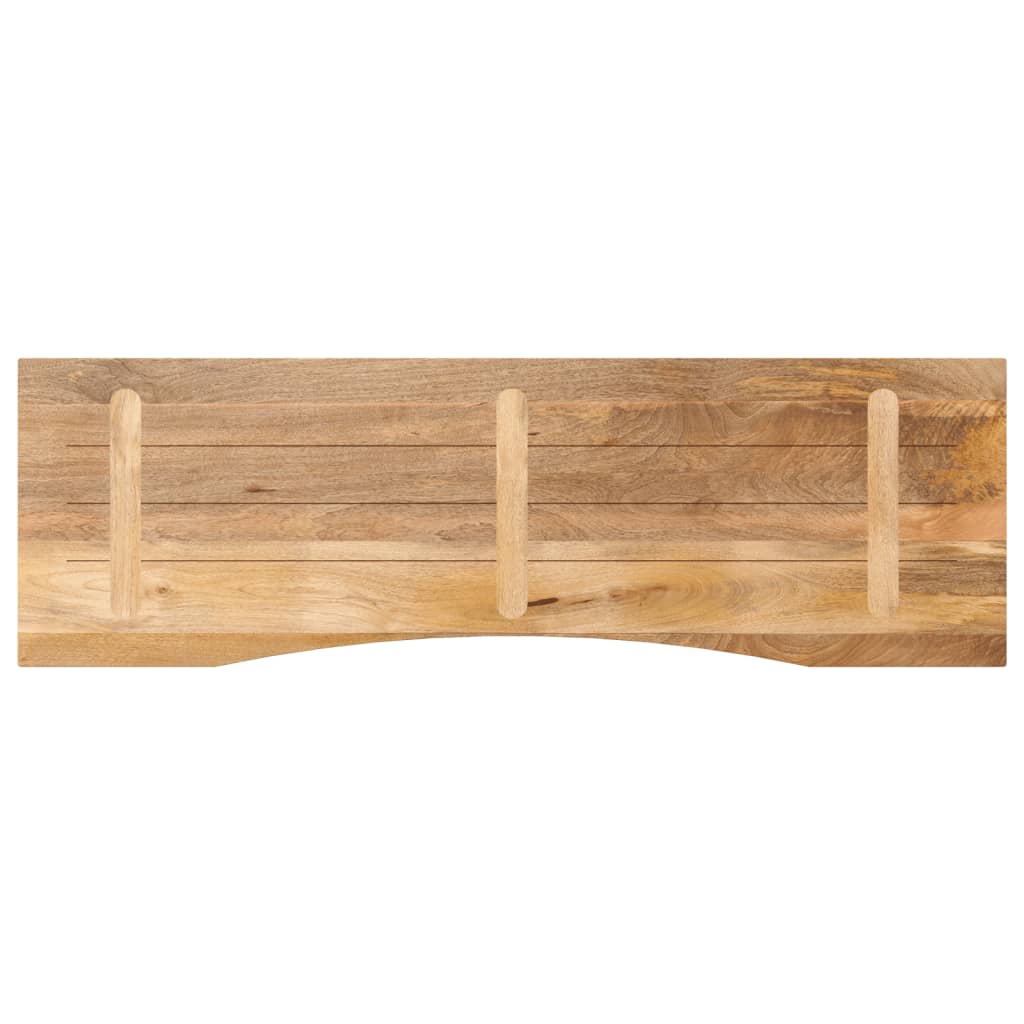 Skrivebordsplate med kurve 160x50x2,5 cm heltre grovt mangotre