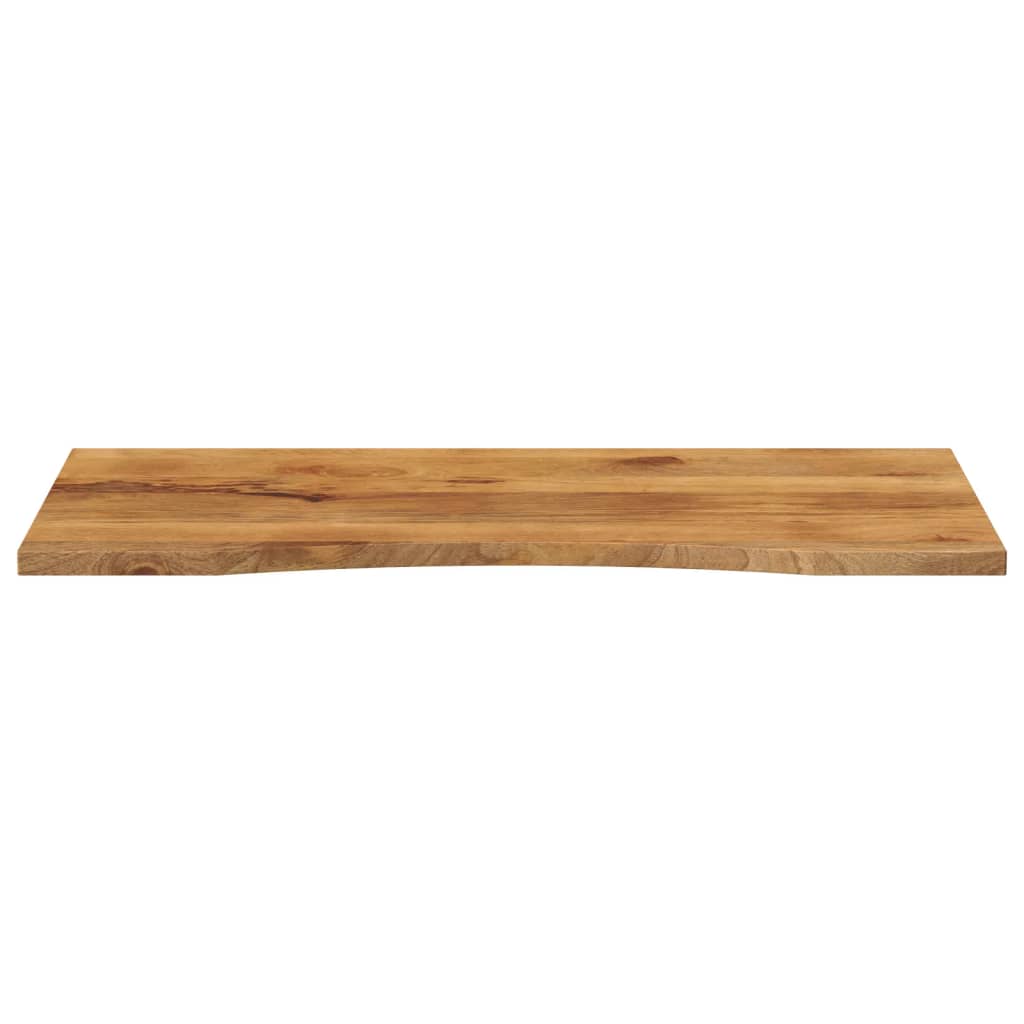 Skrivebordsplate med kurve 140x60x2,5 cm heltre grovt mangotre vidaXL