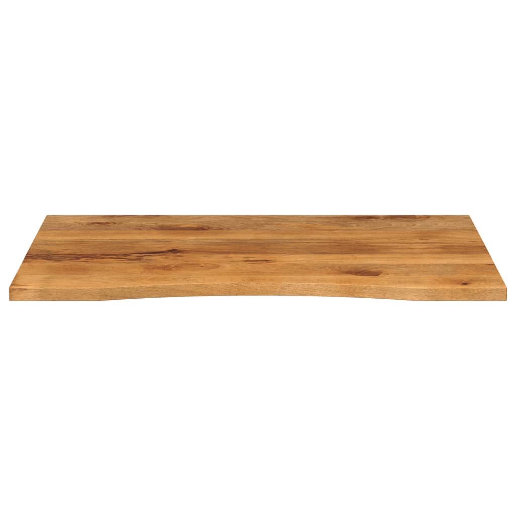 Skrivebordsplate med kurve 110x80x2,5 cm heltre grovt mangotre