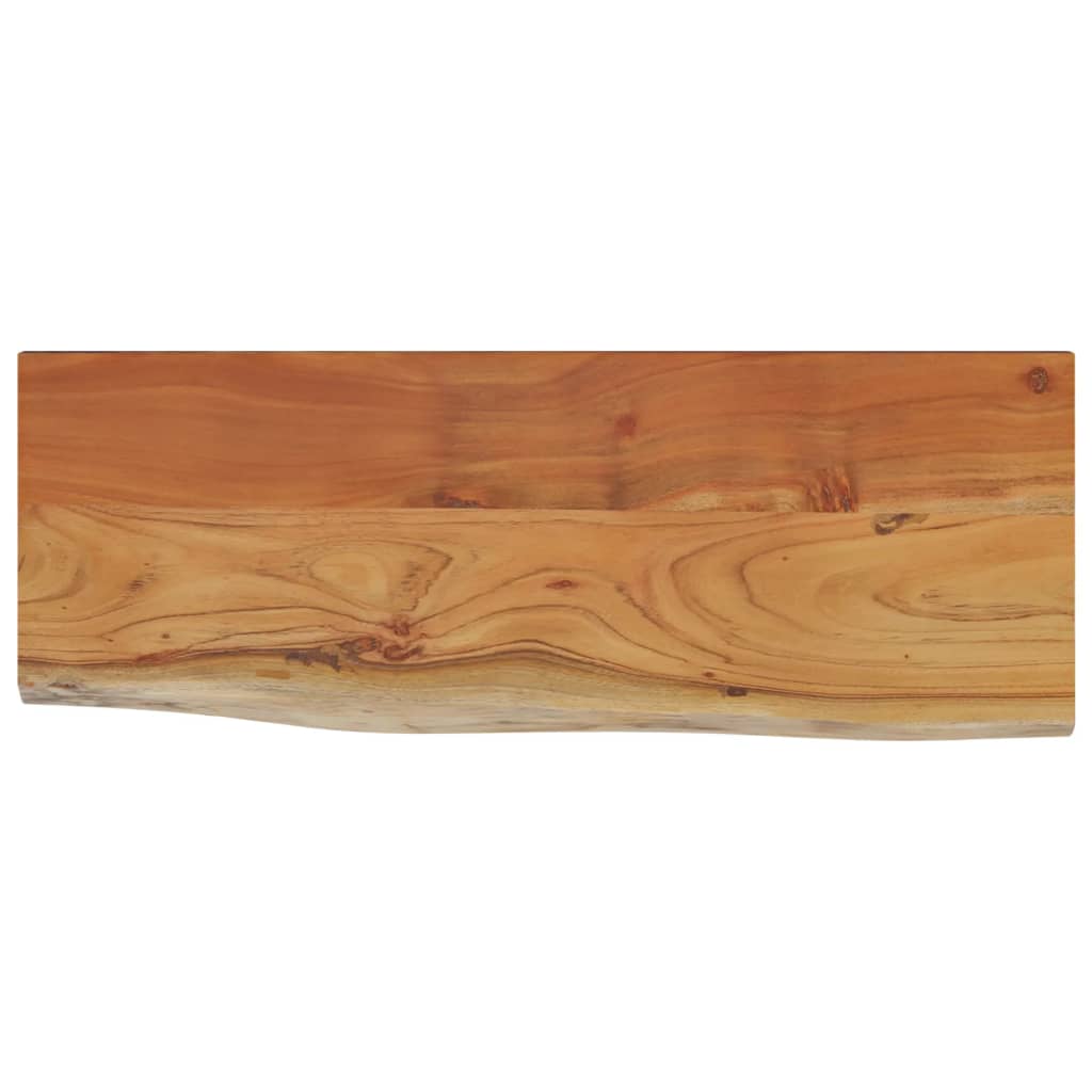 Vegghylle 50x20x2,5 cm rektangulær heltre akasie naturlig kant vidaXL